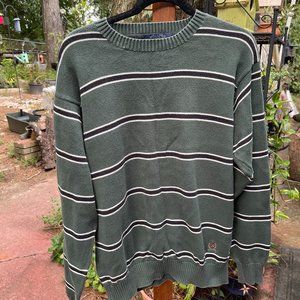 Tommy Hilfiger Sweater Green Stretch Fabric Nice Condition Mens Medium